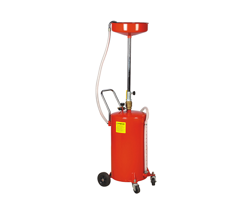 20195 Adjustable air-operated oil drain with casters, 20 gallons