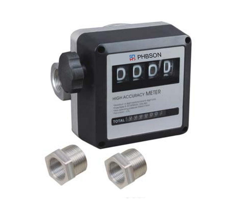 20133 1in. Mechanical fuel meter with 3/4in. adapters