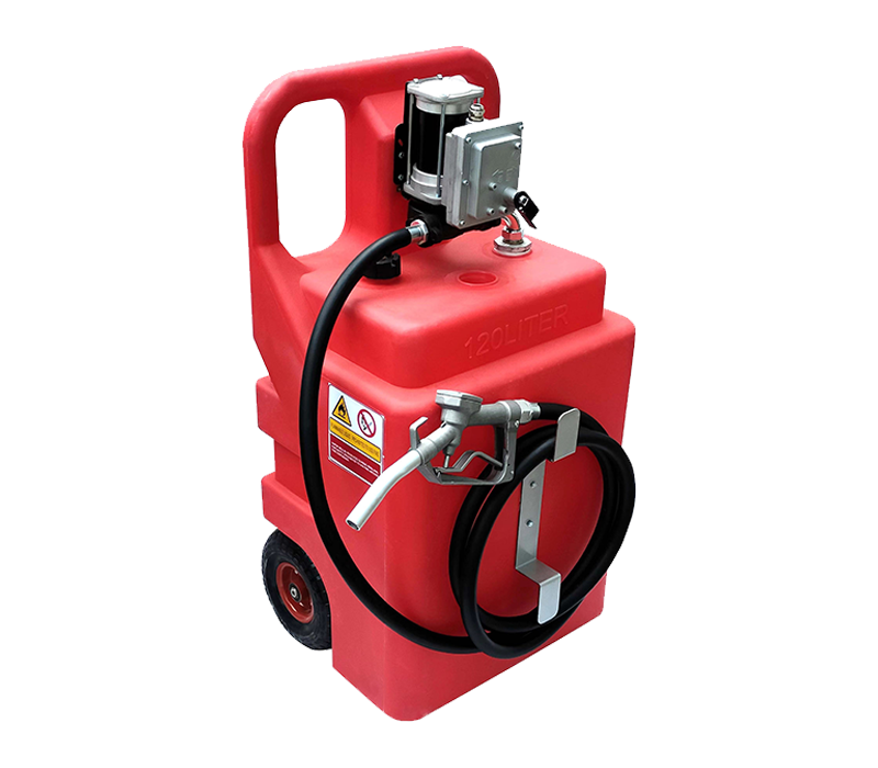 20350-Portable fuel tank with 12v fuel transfer pump 120 litre