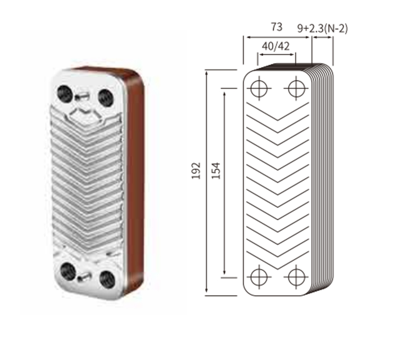 20445 Yacht accessories-heat exchanger 