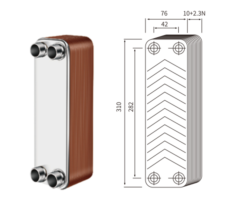 20450 Yacht accessories-heat exchanger