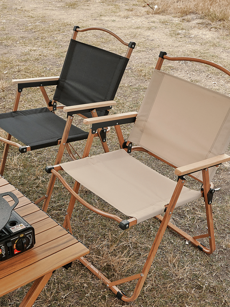 21074 Middle Carbon Steel Folding Camping Chairs